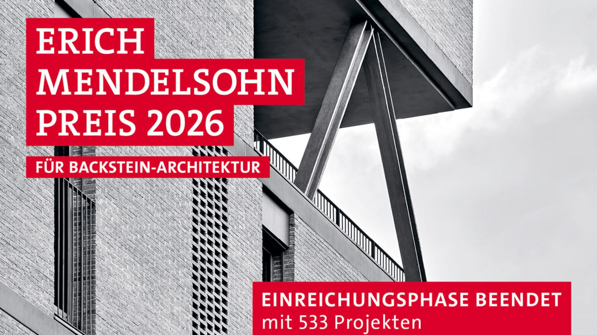 Erich-Mendelsohn-Preis 2026: Einreichungsphase beendet!